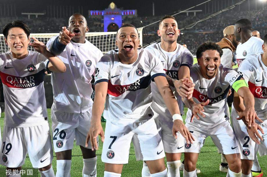 歐洲杯2024：歐冠-姆巴佩2球 巴黎客場(chǎng)4-1總分6-4逆轉巴薩進(jìn)4強